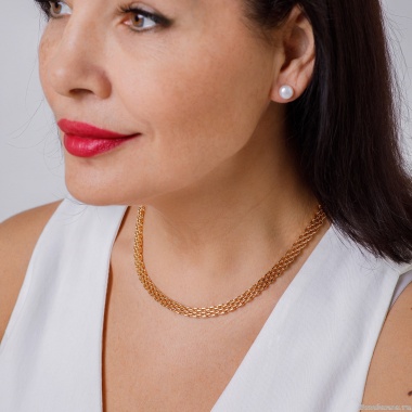 Колье Fiore Luna, Chain Сarabiner, BL4510 G